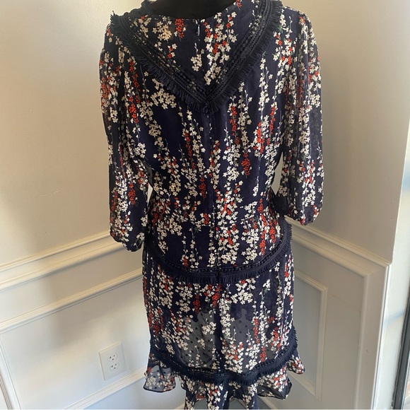 Dark Pink London Blue Flora Fringe - Picture 9 of 13